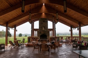 We sat by a cozy fire after dinner. The air was cool, and the fire was perfect. 